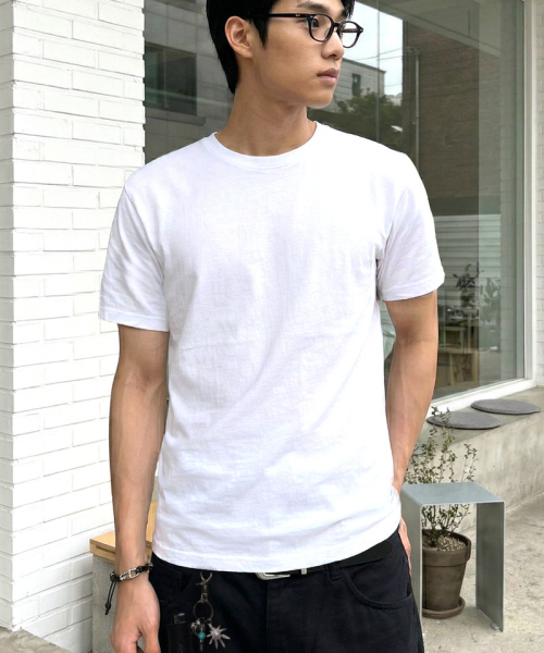 UNDEROFF(アンダーオフ)の「エッセンシャルスタンダード 半袖Tシャツ メランジ(Tシャツ/カットソー・メンズ・ライトグレー・MEDIUM/LARGE/X-LARGE/SMALL)」の3枚目の写真