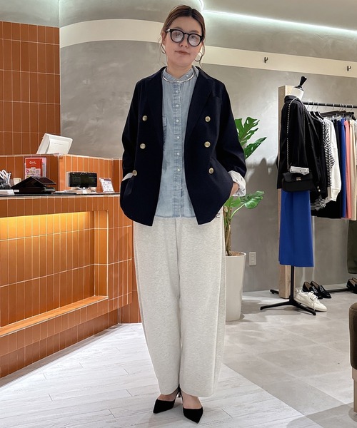 PUAL CE CIN(ピュアルセシン)の「接触冷感・抗菌カットソーカーブシルエットパンツ(スウェットパンツ・レディース・ブラウン/ブラック/オートミール・MEDIUM/LARGE)」の6枚目の写真