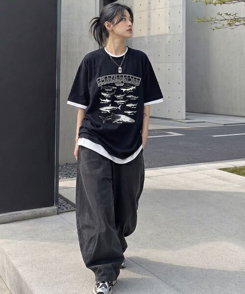 ARTISTWEAR（アーティストウェア）の「[ATW] ボリュームワイドフィットコットンカーブドパンツ - 2カラー（その他パンツ・レディース・ベージュ/チャコール・SMALL/MEDIUM/LARGE/X-LARGE/XX-LARGE）」の12枚目の写真