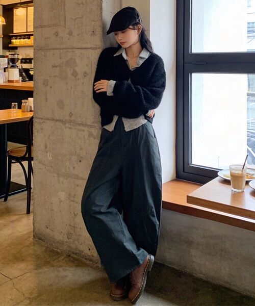 ARTISTWEAR（アーティストウェア）の「[ATW] ボリュームワイドフィットコットンカーブドパンツ - 2カラー（その他パンツ・レディース・ベージュ/チャコール・SMALL/MEDIUM/LARGE/X-LARGE/XX-LARGE）」の20枚目の写真