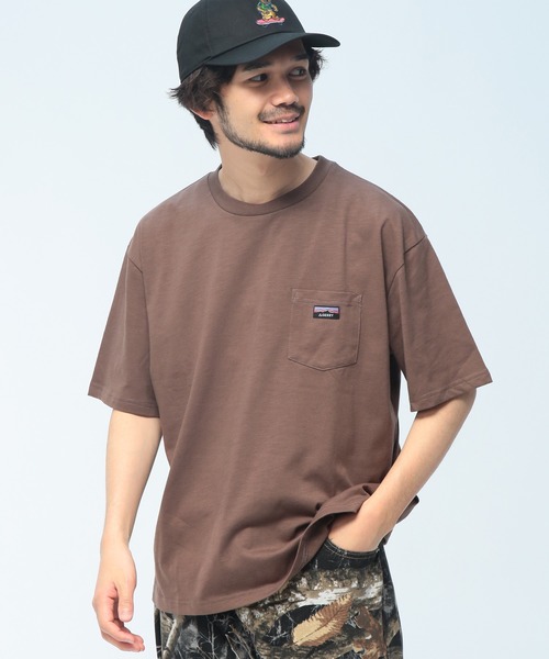 GERRY(ジェリー)の「GERRY (ジェリー) Tシャツ 半袖 胸ポケット ブランドロゴ スラブ生地 天竺生地 クルーネック カットソー GE26SU13(Tシャツ/カットソー・メンズ・ブラック/アイボリー/ブラウン・LL/L/M)」の3枚目の写真