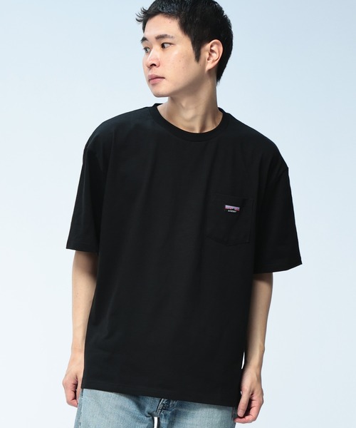 GERRY(ジェリー)の「GERRY (ジェリー) Tシャツ 半袖 胸ポケット ブランドロゴ スラブ生地 天竺生地 クルーネック カットソー GE26SU13(Tシャツ/カットソー・メンズ・ブラック/アイボリー/ブラウン・LL/L/M)」の2枚目の写真