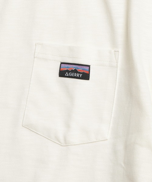 GERRY(ジェリー)の「GERRY (ジェリー) Tシャツ 半袖 胸ポケット ブランドロゴ スラブ生地 天竺生地 クルーネック カットソー GE26SU13(Tシャツ/カットソー・メンズ・ブラック/アイボリー/ブラウン・LL/L/M)」の9枚目の写真
