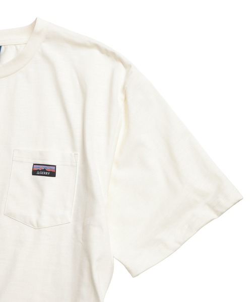 GERRY(ジェリー)の「GERRY (ジェリー) Tシャツ 半袖 胸ポケット ブランドロゴ スラブ生地 天竺生地 クルーネック カットソー GE26SU13(Tシャツ/カットソー・メンズ・ブラック/アイボリー/ブラウン・LL/L/M)」の13枚目の写真