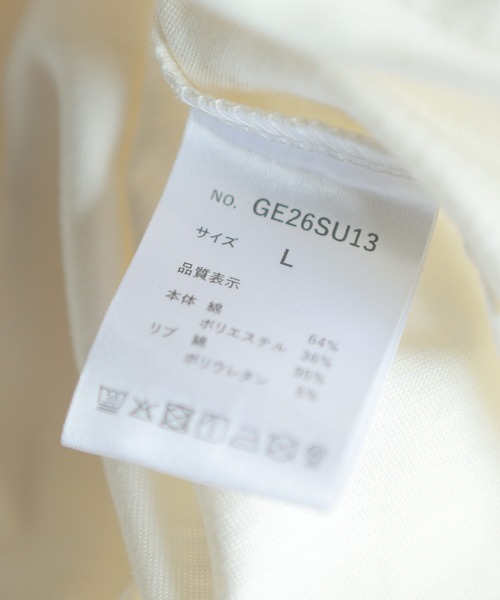 GERRY(ジェリー)の「GERRY (ジェリー) Tシャツ 半袖 胸ポケット ブランドロゴ スラブ生地 天竺生地 クルーネック カットソー GE26SU13(Tシャツ/カットソー・メンズ・ブラック/アイボリー/ブラウン・LL/L/M)」の16枚目の写真