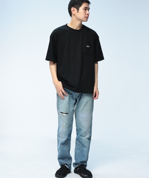 GERRY(ジェリー)の「GERRY (ジェリー) Tシャツ 半袖 胸ポケット ブランドロゴ スラブ生地 天竺生地 クルーネック カットソー GE26SU13(Tシャツ/カットソー・メンズ・ブラック/アイボリー/ブラウン・LL/L/M)」の19枚目の写真