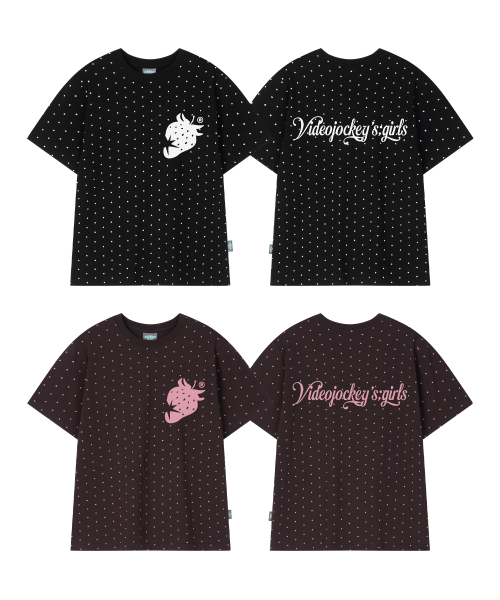 Video Jockey（ビデオジョッキー）の「スタベリードットTシャツ[ブラック]（Tシャツ/カットソー・レディース・ブラック・X-SMALL/MEDIUM）」の3枚目の写真