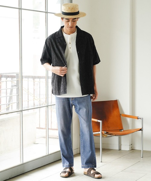 BAYFLOW（ベイフロー）の「［柔らかい穿き心地］メッシュデニムレギュラーパンツ【ストレッチ・ウエストイージー仕様】（デニムパンツ・メンズ・ダークブルー/ライトブルー・LARGE/MEDIUM）」の19枚目の写真