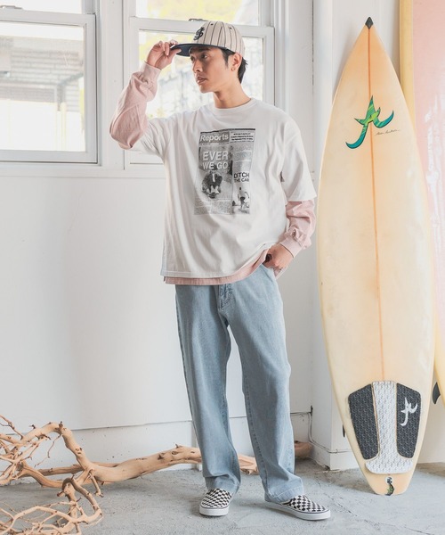 BAYFLOW（ベイフロー）の「［柔らかい穿き心地］メッシュデニムレギュラーパンツ【ストレッチ・ウエストイージー仕様】（デニムパンツ・メンズ・ダークブルー/ライトブルー・LARGE/MEDIUM）」の16枚目の写真
