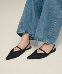 eL | 【eL】Satin Flat Mules/670003(サンダル)