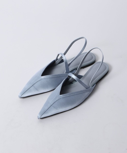 eL（エル）の「【eL】Satin Flat Mules/670003（サンダル・レディース・ブルー系その他/ブラック・MEDIUM/LARGE）」の6枚目の写真