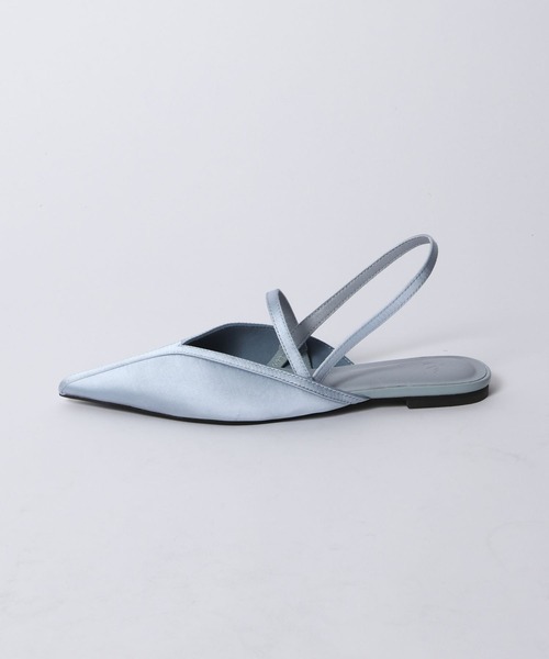 eL（エル）の「【eL】Satin Flat Mules/670003（サンダル・レディース・ブルー系その他/ブラック・MEDIUM/LARGE）」の11枚目の写真