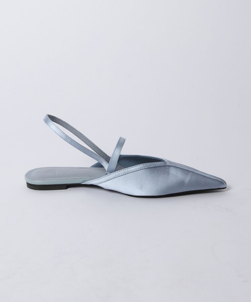 eL（エル）の「【eL】Satin Flat Mules/670003（サンダル・レディース・ブルー系その他/ブラック・MEDIUM/LARGE）」の12枚目の写真