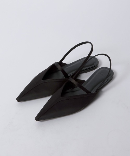 eL（エル）の「【eL】Satin Flat Mules/670003（サンダル・レディース・ブルー系その他/ブラック・MEDIUM/LARGE）」の9枚目の写真