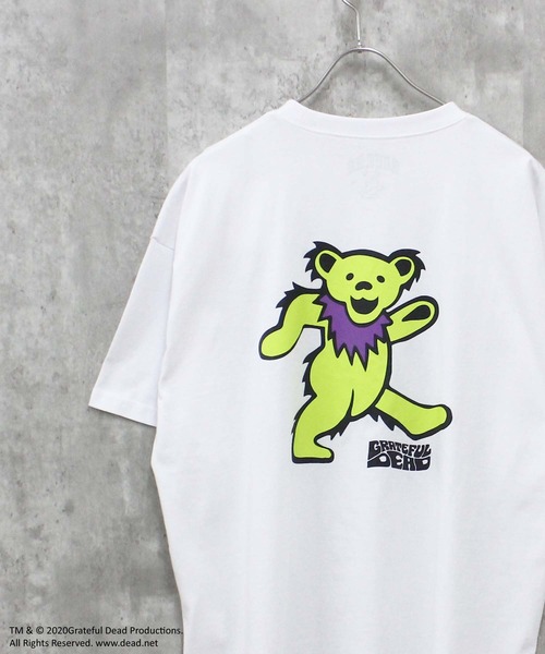 Outfitter lab（アウトフィッターラボ）の「GRATEFULDEAD オーバーサイズ半袖Tシャツ グレイトフルデッド（Tシャツ/カットソー・メンズ・ホワイト系その他/オレンジ/チャコール/ホワイト系その他2/ダークグリーン/ベージュ/ブラック系その他/オフホワイト/グレー系その他3/グレー系その他2/ホワイト系その他3/ベージュ系その他/グリーン系その他/パープル/ネイビー/ブラック・XL/M/L）」の4枚目の写真