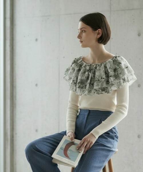 Wonder apartment SELECT（ワンダーアパートメントセレクト）の「トップス（Tシャツ/カットソー・レディース・グリーン/ベージュ/ブルー・M）」の2枚目の写真