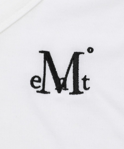 MUCENT（ムセント）の「A'GEM/9 × .kom 『MUCENT/ムセント』YATI SIDE SHIRRING V-NECK HALF TEE/バグースカモロゴクロップ半袖Tシャツ（Tシャツ/カットソー・レディース・ホワイト/ブラック/チャコールグレー/グレー・FREE）」の21枚目の写真