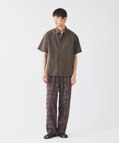 JOURNAL STANDARD relume(ジャーナルスタンダード レリューム)の「JAMES FABRIC / ジェームスファブリック コットンブロード 半袖シャツ(シャツ/ブラウス・メンズ・ライトグレー/ブラウン/イエロー・LARGE/MEDIUM)」の6枚目の写真