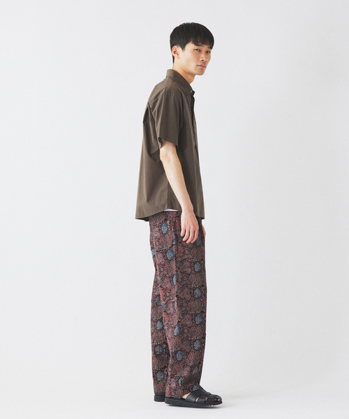 JOURNAL STANDARD relume(ジャーナルスタンダード レリューム)の「JAMES FABRIC / ジェームスファブリック コットンブロード 半袖シャツ(シャツ/ブラウス・メンズ・ライトグレー/ブラウン/イエロー・LARGE/MEDIUM)」の7枚目の写真