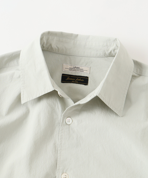 JOURNAL STANDARD relume(ジャーナルスタンダード レリューム)の「JAMES FABRIC / ジェームスファブリック コットンブロード 半袖シャツ(シャツ/ブラウス・メンズ・ライトグレー/ブラウン/イエロー・LARGE/MEDIUM)」の10枚目の写真