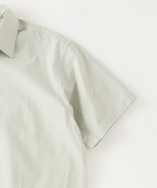 JOURNAL STANDARD relume(ジャーナルスタンダード レリューム)の「JAMES FABRIC / ジェームスファブリック コットンブロード 半袖シャツ(シャツ/ブラウス・メンズ・ライトグレー/ブラウン/イエロー・LARGE/MEDIUM)」の12枚目の写真