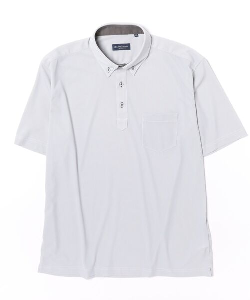 TOKYO SHIRTS(トウキョウシャツ)の「ビズポロ コンフォートドライ 半袖ポロシャツ(ポロシャツ・メンズ・グレー・S/M/L/LL/XL)」の7枚目の写真