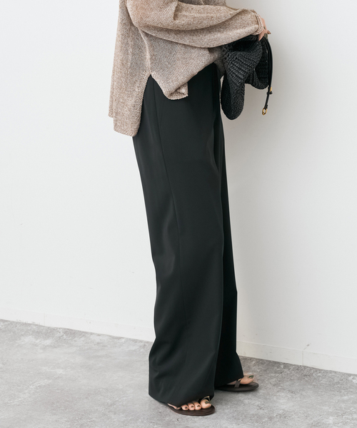 Spick & Span（スピックアンドスパン）の「《追加2》ドライストレッチイージーパンツ（スラックス・レディース・ブラック/ベージュ/ブラウン・38/36/34/40）」の20枚目の写真