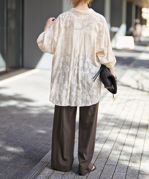 Spick & Span（スピックアンドスパン）の「《追加2》ドライストレッチイージーパンツ（スラックス・レディース・ブラック/ベージュ/ブラウン・38/36/34/40）」の6枚目の写真