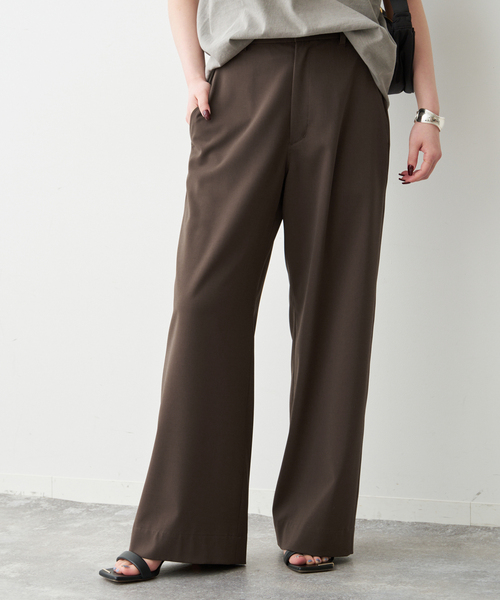 Spick & Span（スピックアンドスパン）の「《追加2》ドライストレッチイージーパンツ（スラックス・レディース・ブラック/ベージュ/ブラウン・38/36/34/40）」の8枚目の写真