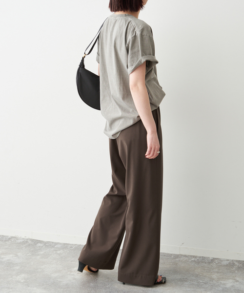 Spick & Span（スピックアンドスパン）の「《追加2》ドライストレッチイージーパンツ（スラックス・レディース・ブラック/ベージュ/ブラウン・38/36/34/40）」の12枚目の写真
