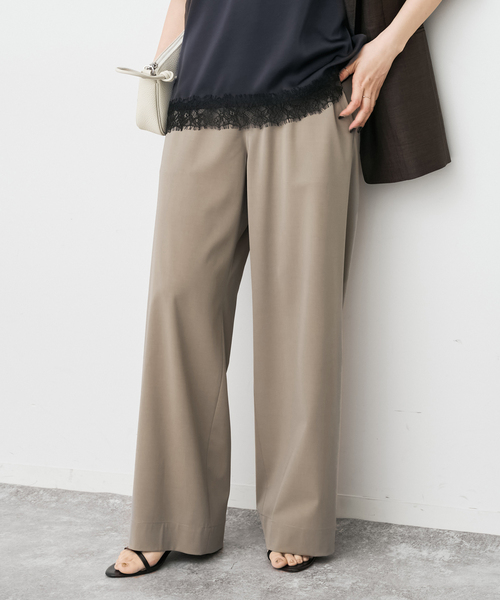 Spick & Span（スピックアンドスパン）の「《追加2》ドライストレッチイージーパンツ（スラックス・レディース・ブラック/ベージュ/ブラウン・38/36/34/40）」の16枚目の写真