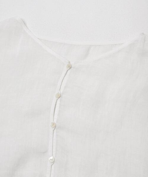 URBAN RESEARCH DOORS(アーバンリサーチドアーズ)の「Linen Mesh 2way Blouse(シャツ/ブラウス・レディース・オフホワイト/ブラック・FREE)」の7枚目の写真