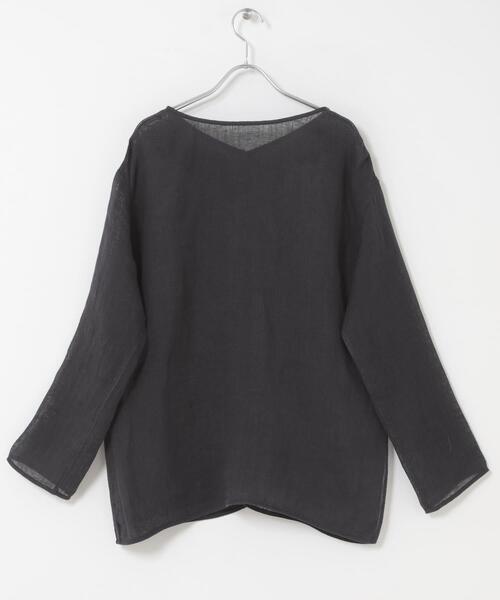 URBAN RESEARCH DOORS(アーバンリサーチドアーズ)の「Linen Mesh 2way Blouse(シャツ/ブラウス・レディース・オフホワイト/ブラック・FREE)」の11枚目の写真