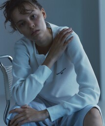 NAUTICA/ノーティカ Essentials タイトフィット L/S ヘンリーネック ワッフル Tシャツ