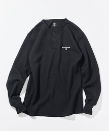 NAUTICA/ノーティカ Essentials タイトフィット L/S ヘンリーネック ワッフル Tシャツ