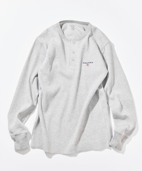 NAUTICA(ノーティカ)の「NAUTICA/ノーティカ Essentials タイトフィット L/S ヘンリーネック ワッフル Tシャツ(Tシャツ/カットソー・メンズ・チャコールグレー/グレー/ブラック/ホワイト・SMALL/MEDIUM/LARGE)」の18枚目の写真