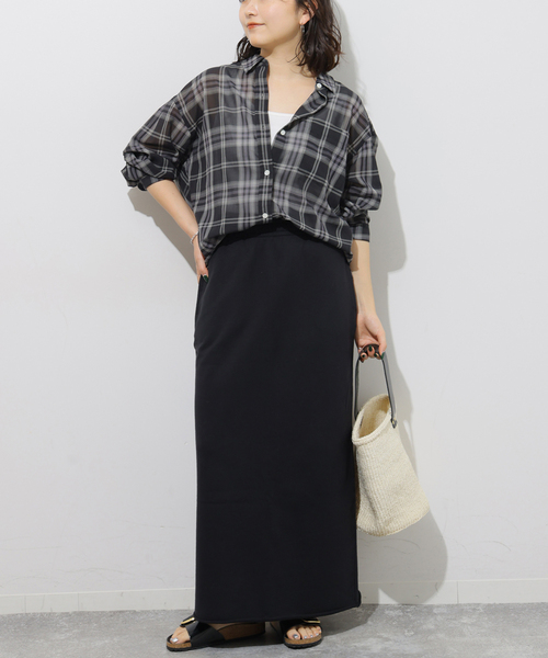 JOURNAL STANDARD relume（ジャーナルスタンダード　レリューム）の「《WEB限定追加2》スウェットマキシスカート（スカート・レディース・グレー/ブラック系その他・FREE）」の20枚目の写真