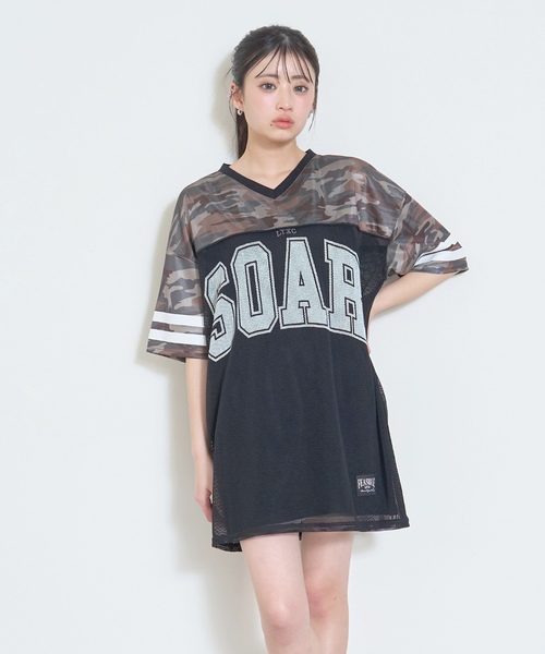 マクロスΔ ユニフォーム風　メッシュTシャツ　希少 ロッキン　2017 LTXC/インナー吸水触感】メッシュTインナーセットアップ（ワンピース