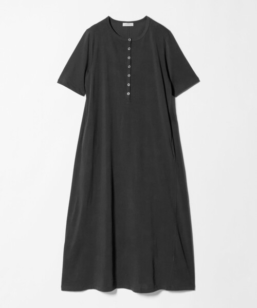 green label relaxing(グリーンレーベルリラクシング)の「【WEB限定】<at ease>ヘンリーネック カットソー ワンピース(ワンピース・レディース・ダークグレー/モカ・FREE)」の17枚目の写真