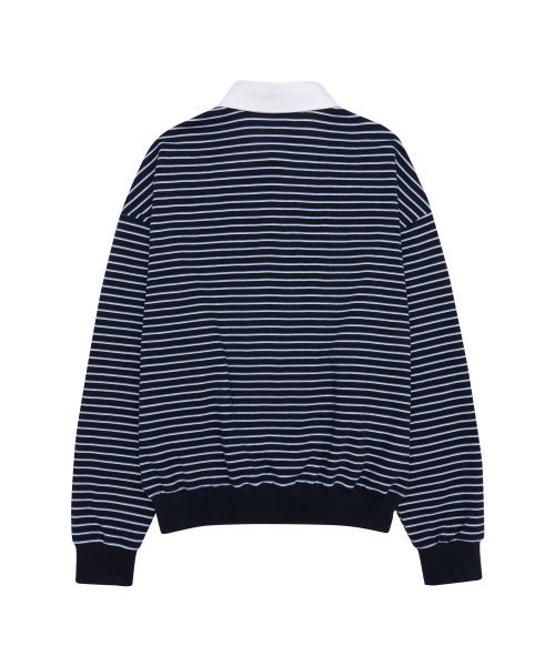 AMESWORLDWIDE（アメスワールドワイド）の「RUGBY STRIPE SWEATSHIRT NAVY（スウェット・レディース・その他・FREE）」の10枚目の写真