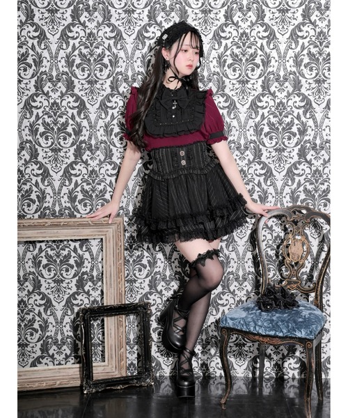 NOEMIE(ノエミー)の「ゴシックリボンスクエアヨークブラウス(シャツ/ブラウス・レディース・パープル/ワインレッド/ブラック・M)」の13枚目の写真