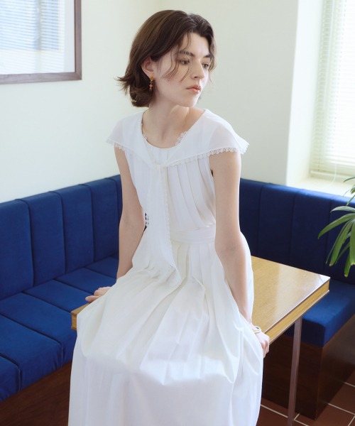 ICE GARDEN A.508(アイス ガーデン エイオーゴンパル)の「Pleated Scarf Blouse(シャツ/ブラウス・レディース・アイボリー・FREE)」の5枚目の写真