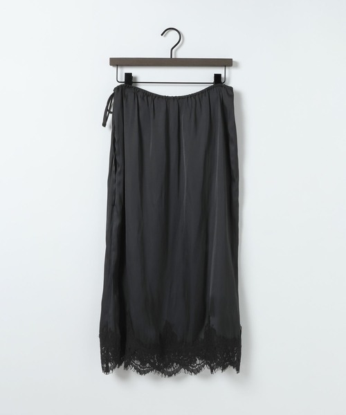eL(エル)の「【eL】Lace Midi Skirt/878283(スカート・レディース・ブラック/オフホワイト・FREE)」の12枚目の写真