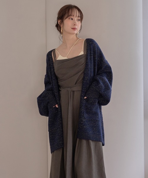 mideal(マイディール)の「drape design combinaison / ドレープデザインコンビネゾン(サロペット/オーバーオール・レディース・チャコールグレー/ブラウン/グレイッシュベージュ・FREE)」の5枚目の写真