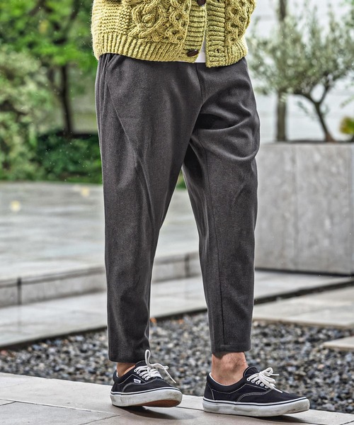CAMBIO(カンビオ)の「mp15177-Brushed Slacks Fabric Tapered Pants スラックステーパードパンツ(A72526cmb)(スラックス・メンズ・ベージュ/ブラウン/ブラック/チャコール・S/M/L)」の6枚目の写真