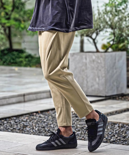 CAMBIO(カンビオ)の「mp15177-Brushed Slacks Fabric Tapered Pants スラックステーパードパンツ(A72526cmb)(スラックス・メンズ・ベージュ/ブラウン/ブラック/チャコール・S/M/L)」の12枚目の写真