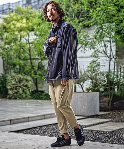 CAMBIO(カンビオ)の「mp15177-Brushed Slacks Fabric Tapered Pants スラックステーパードパンツ(A72526cmb)(スラックス・メンズ・ベージュ/ブラウン/ブラック/チャコール・S/M/L)」の15枚目の写真