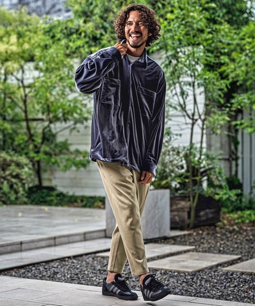 CAMBIO(カンビオ)の「mp15177-Brushed Slacks Fabric Tapered Pants スラックステーパードパンツ(A72526cmb)(スラックス・メンズ・ベージュ/ブラウン/ブラック/チャコール・S/M/L)」の16枚目の写真