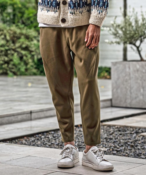 CAMBIO(カンビオ)の「mp15177-Brushed Slacks Fabric Tapered Pants スラックステーパードパンツ(A72526cmb)(スラックス・メンズ・ベージュ/ブラウン/ブラック/チャコール・S/M/L)」の17枚目の写真