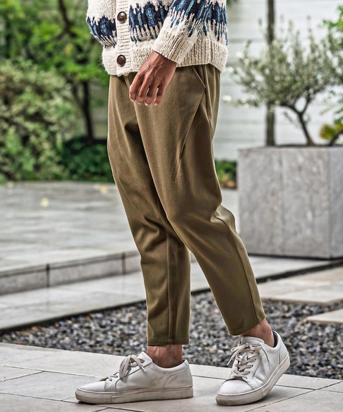 CAMBIO(カンビオ)の「mp15177-Brushed Slacks Fabric Tapered Pants スラックステーパードパンツ(A72526cmb)(スラックス・メンズ・ベージュ/ブラウン/ブラック/チャコール・S/M/L)」の18枚目の写真